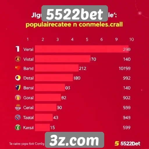 Estatísticas de popularidade da 5522bet entre jogadores